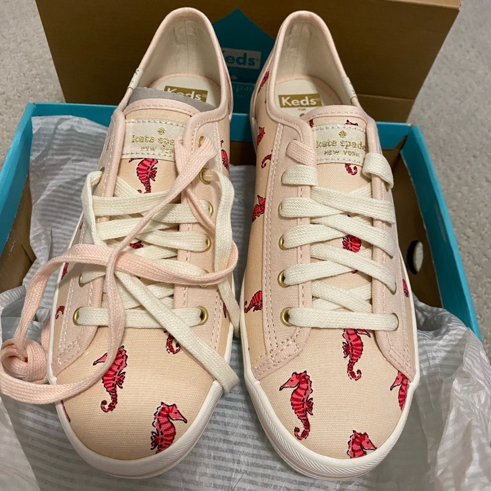 Authentic NWT & Original Box Kate Spade Keds Women Shoes Size 7 w/Sea Horses